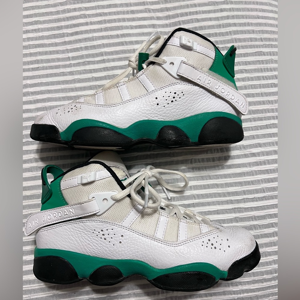 Nike Boys Nike Jordan 6 Rings “Lucky Green” - Size 6
